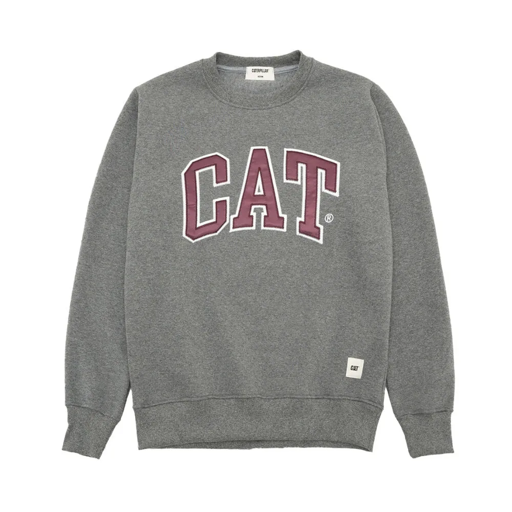 Sudadera Gris CAT Varsity Crewneck Heather Grey M