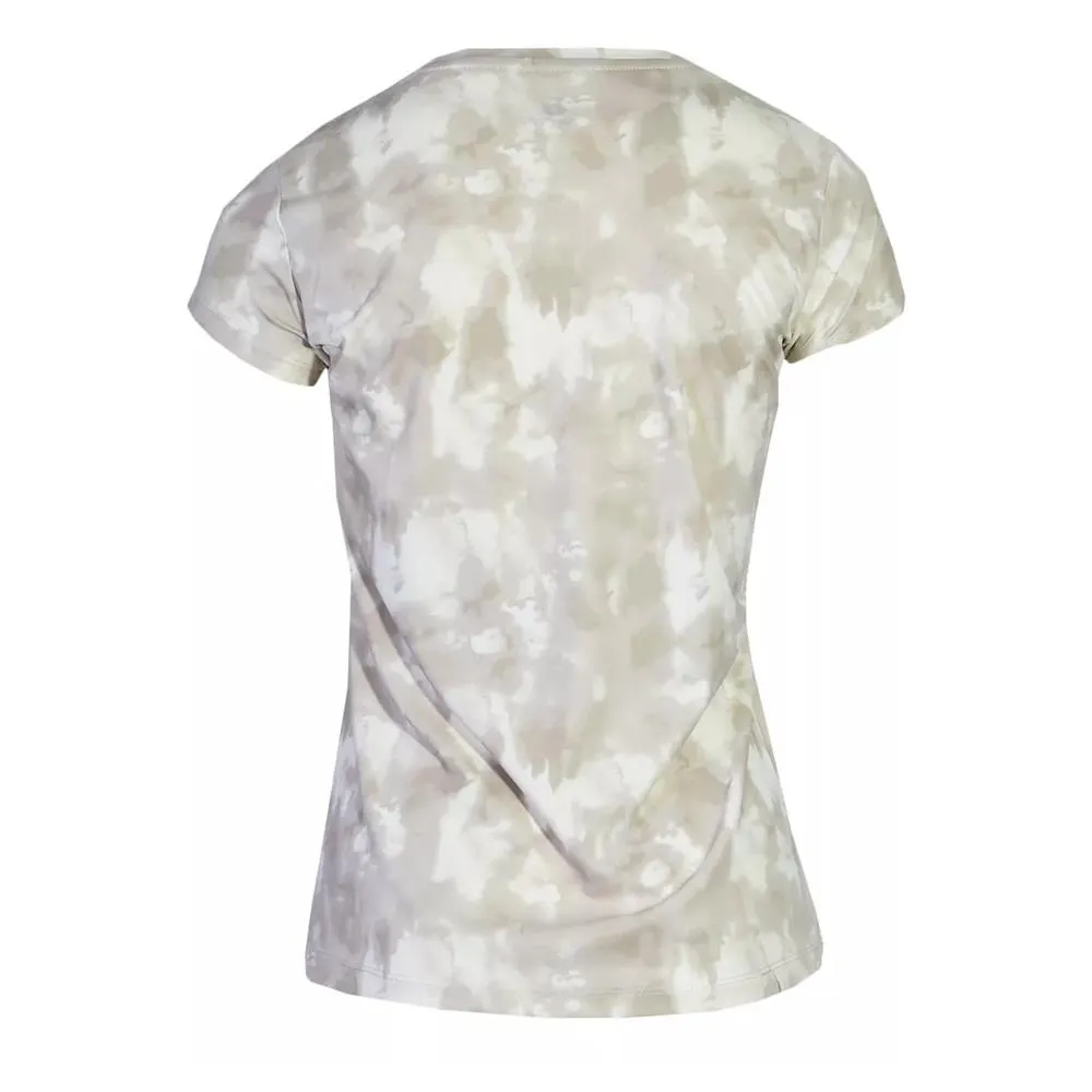 topper remera mujer - WMN TRNG FULL PRINT beige oys