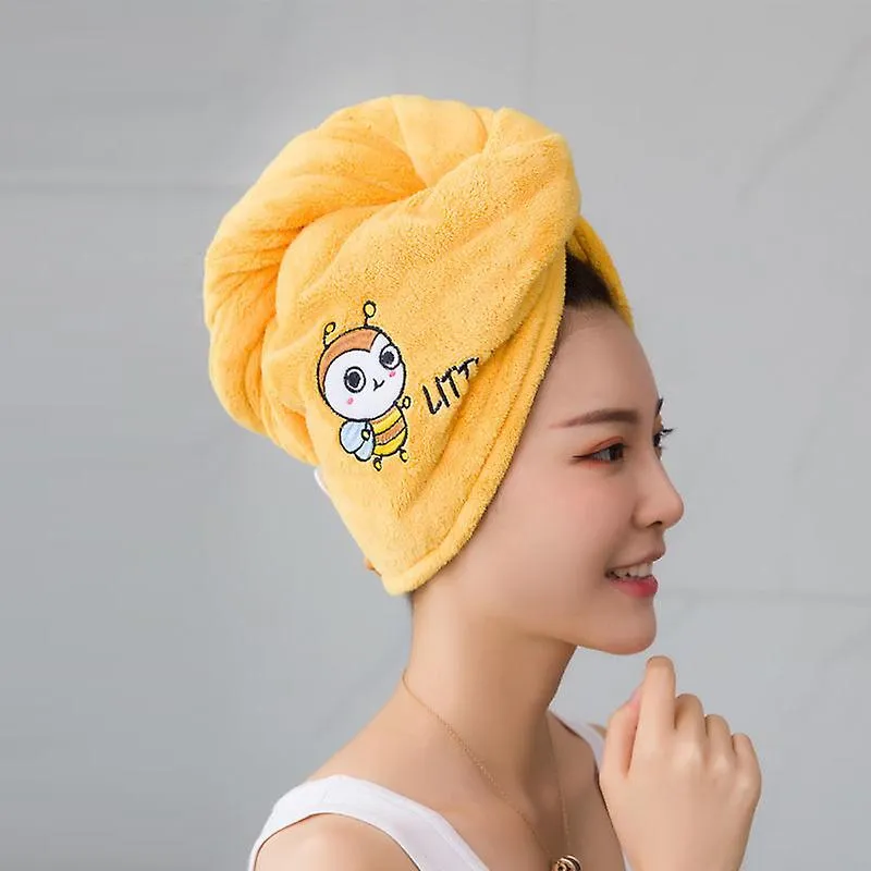 Women Girl Towels Bathroom Microfiber Towel Rapid Drying Hair Towel Magic Shower Cap Lady Turban Head Wrap