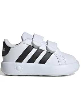 Zapatilla Adidas Grand Court Blanco Negro Bebe