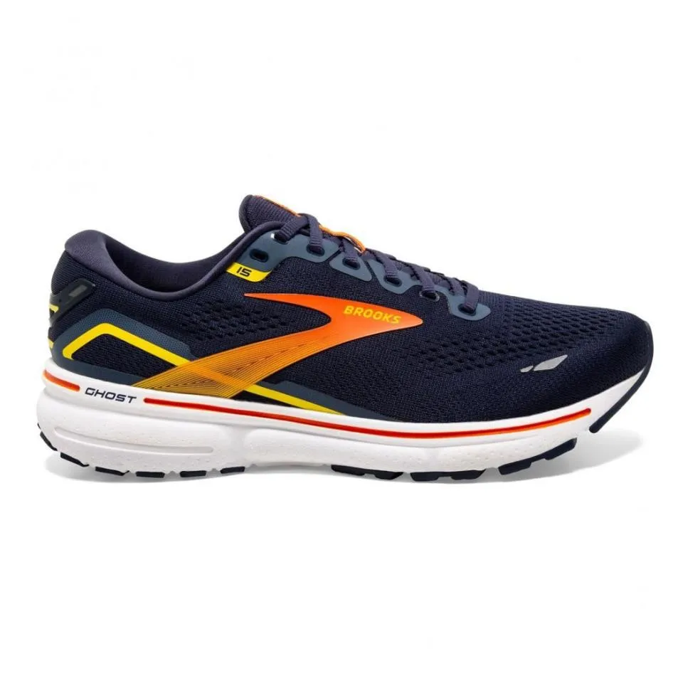 ZAPATILLA BROOKS GHOST 15 AZUL NARANJA HOMBRE