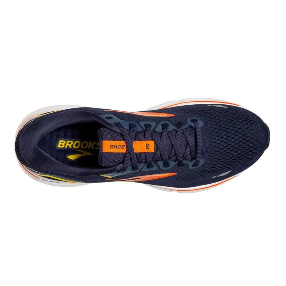 ZAPATILLA BROOKS GHOST 15 AZUL NARANJA HOMBRE