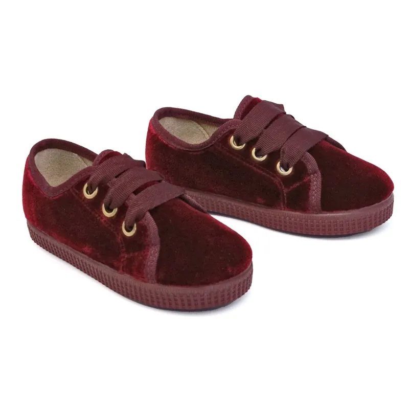 Zapatillas niña terciopelo