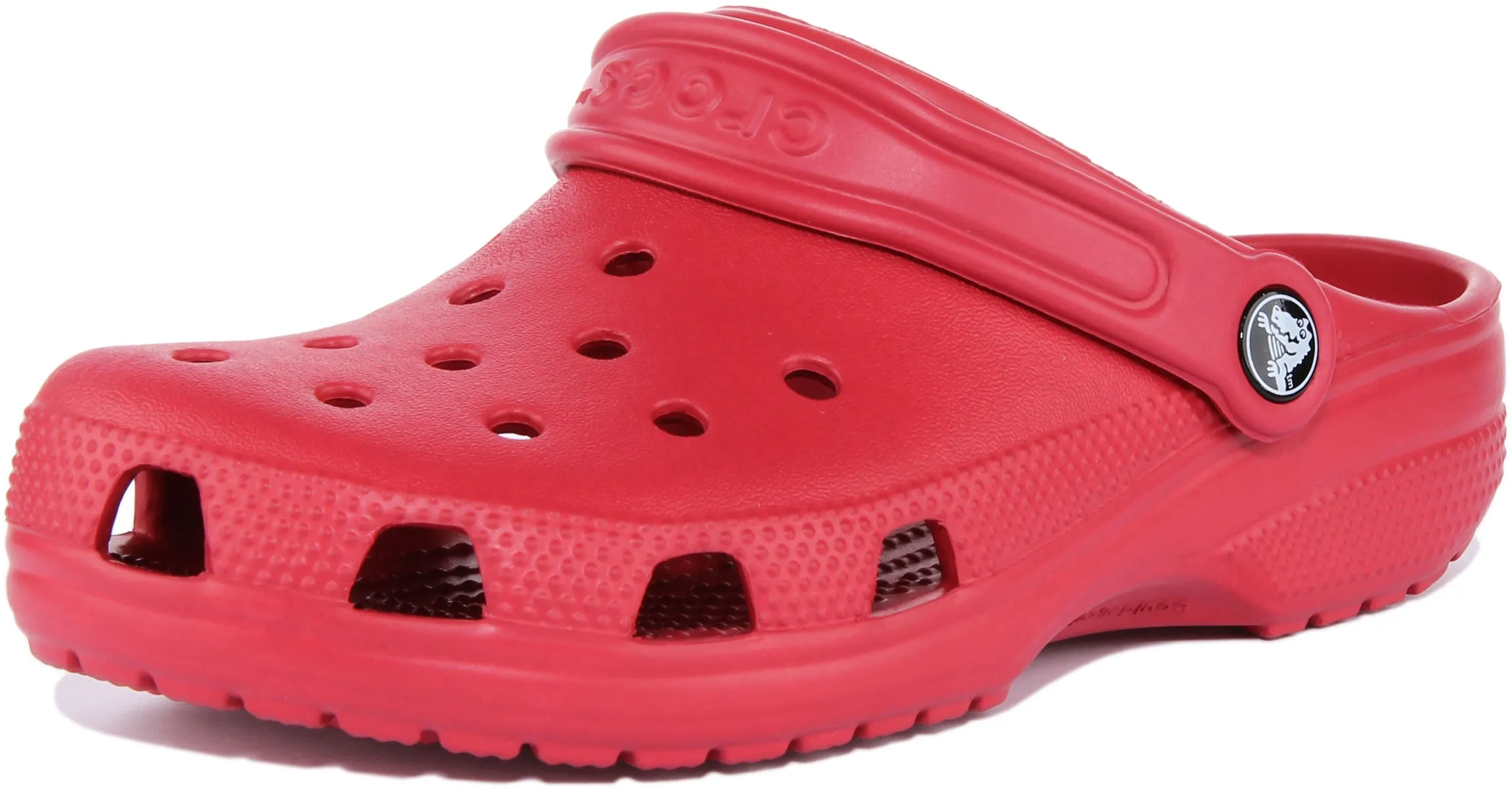 Zoccoli con Plateau Classici in Gomma per Bambini Crocs Classic Junior in Rosso